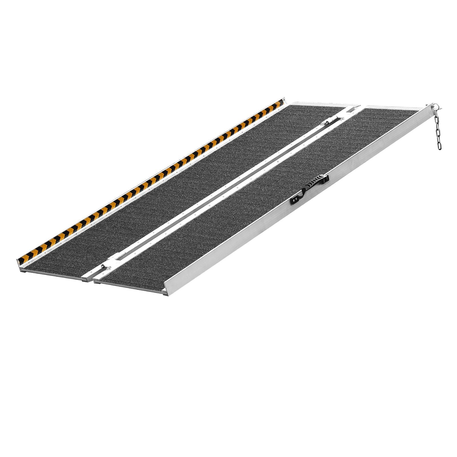 VEVOR Portable Wheelchair Ramp, 152 cm 363 kg Capacity, Non-Slip Aluminum Folding Threshold Ramp, Foldable Mobility Scooter Ramp Wheel Chair Ramp, Handicap Ramp for Home Steps, Stairs, Doorways, Curbs