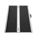 VEVOR Portable Wheelchair Ramp, 182.9 cm 362.9 kg Capacity, Non-Slip Aluminum Folding Threshold Ramp, Foldable Mobility Scooter Ramp Wheel Chair Ramp, Handicap Ramp for Home Steps, Stairs, Doorways, Curbs