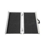 VEVOR Portable Wheelchair Ramp, 61 cm 362.9 kg Capacity, Non-Slip Aluminum Folding Threshold Ramp, Foldable Mobility Scooter Ramp Wheel Chair Ramp, Handicap Ramp for Home Steps, Stairs, Doorways, Curbs