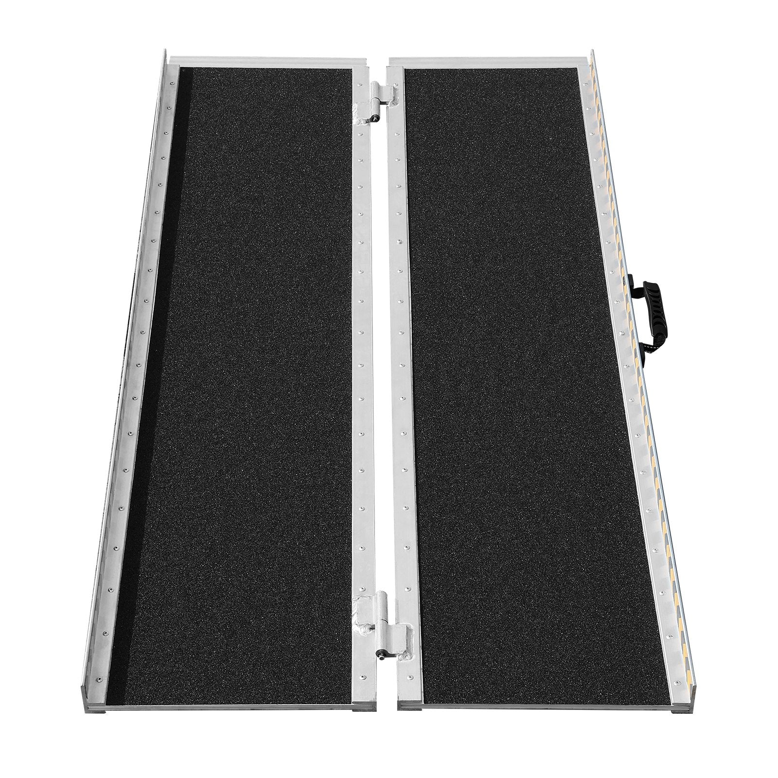 VEVOR Portable Wheelchair Ramp, 152 cm 363 kg Capacity, Non-Slip Aluminum Folding Threshold Ramp, Foldable Mobility Scooter Ramp Wheel Chair Ramp, Handicap Ramp for Home Steps, Stairs, Doorways, Curbs