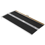 VEVOR Portable Wheelchair Ramp, 182.9 cm 362.9 kg Capacity, Non-Slip Aluminum Folding Threshold Ramp, Foldable Mobility Scooter Ramp Wheel Chair Ramp, Handicap Ramp for Home Steps, Stairs, Doorways, Curbs