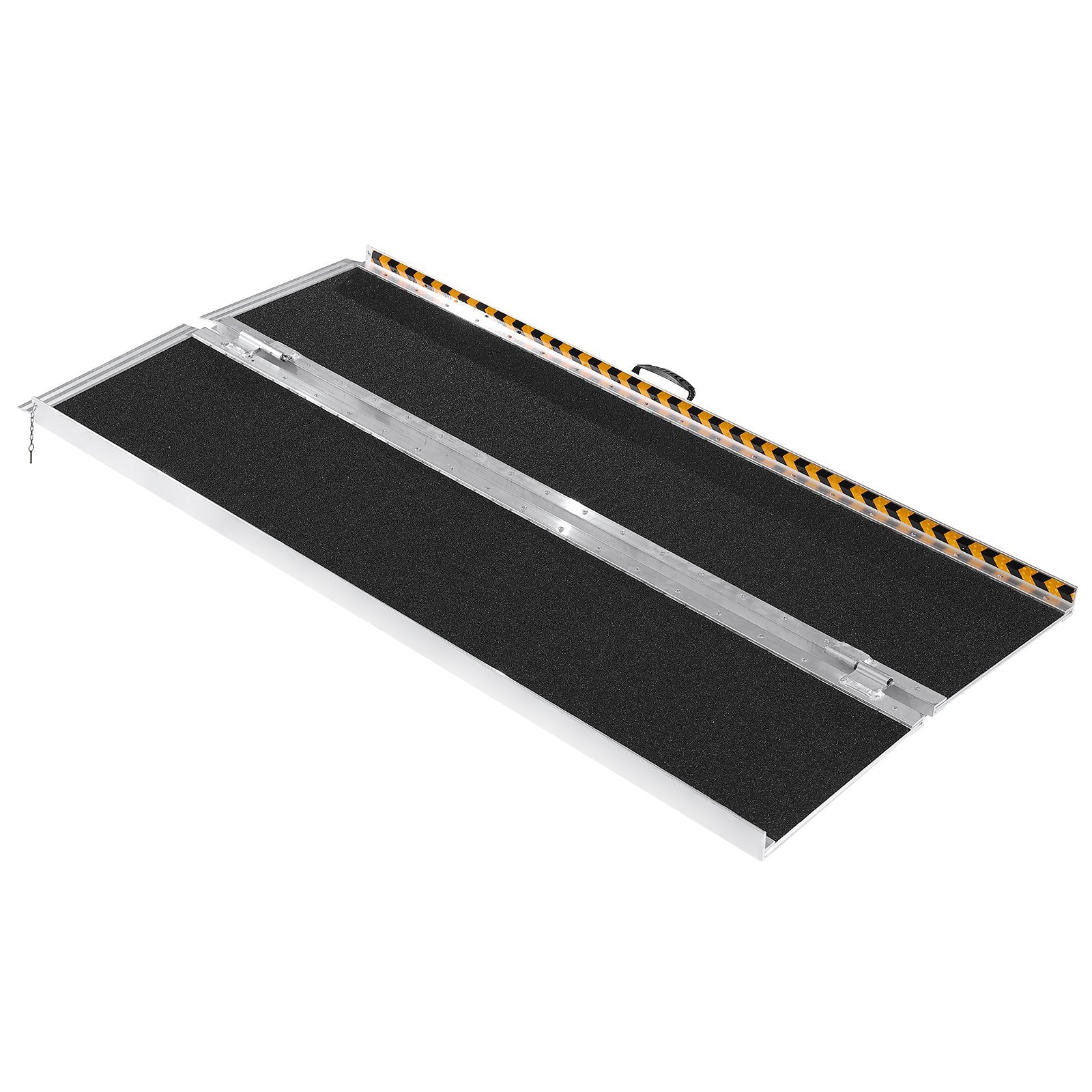 VEVOR Portable Wheelchair Ramp, 182.9 cm 362.9 kg Capacity, Non-Slip Aluminum Folding Threshold Ramp, Foldable Mobility Scooter Ramp Wheel Chair Ramp, Handicap Ramp for Home Steps, Stairs, Doorways, Curbs