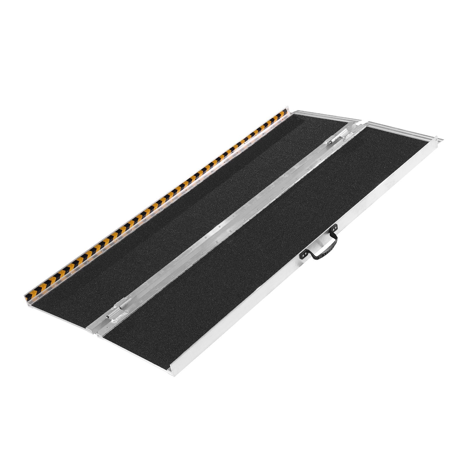 VEVOR Portable Wheelchair Ramp, 152 cm 363 kg Capacity, Non-Slip Aluminum Folding Threshold Ramp, Foldable Mobility Scooter Ramp Wheel Chair Ramp, Handicap Ramp for Home Steps, Stairs, Doorways, Curbs