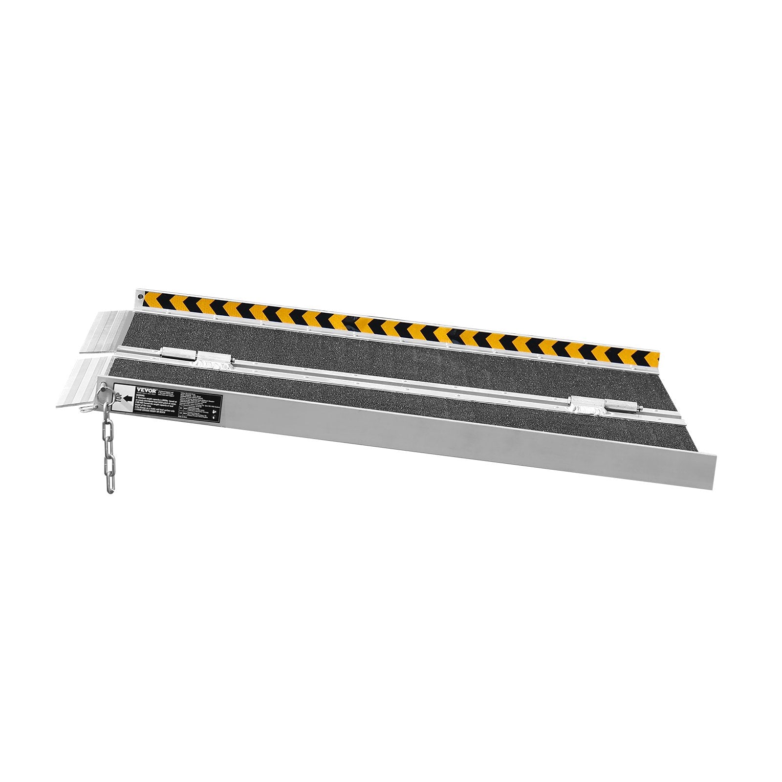 VEVOR Portable Wheelchair Ramp, 61 cm 362.9 kg Capacity, Non-Slip Aluminum Folding Threshold Ramp, Foldable Mobility Scooter Ramp Wheel Chair Ramp, Handicap Ramp for Home Steps, Stairs, Doorways, Curbs