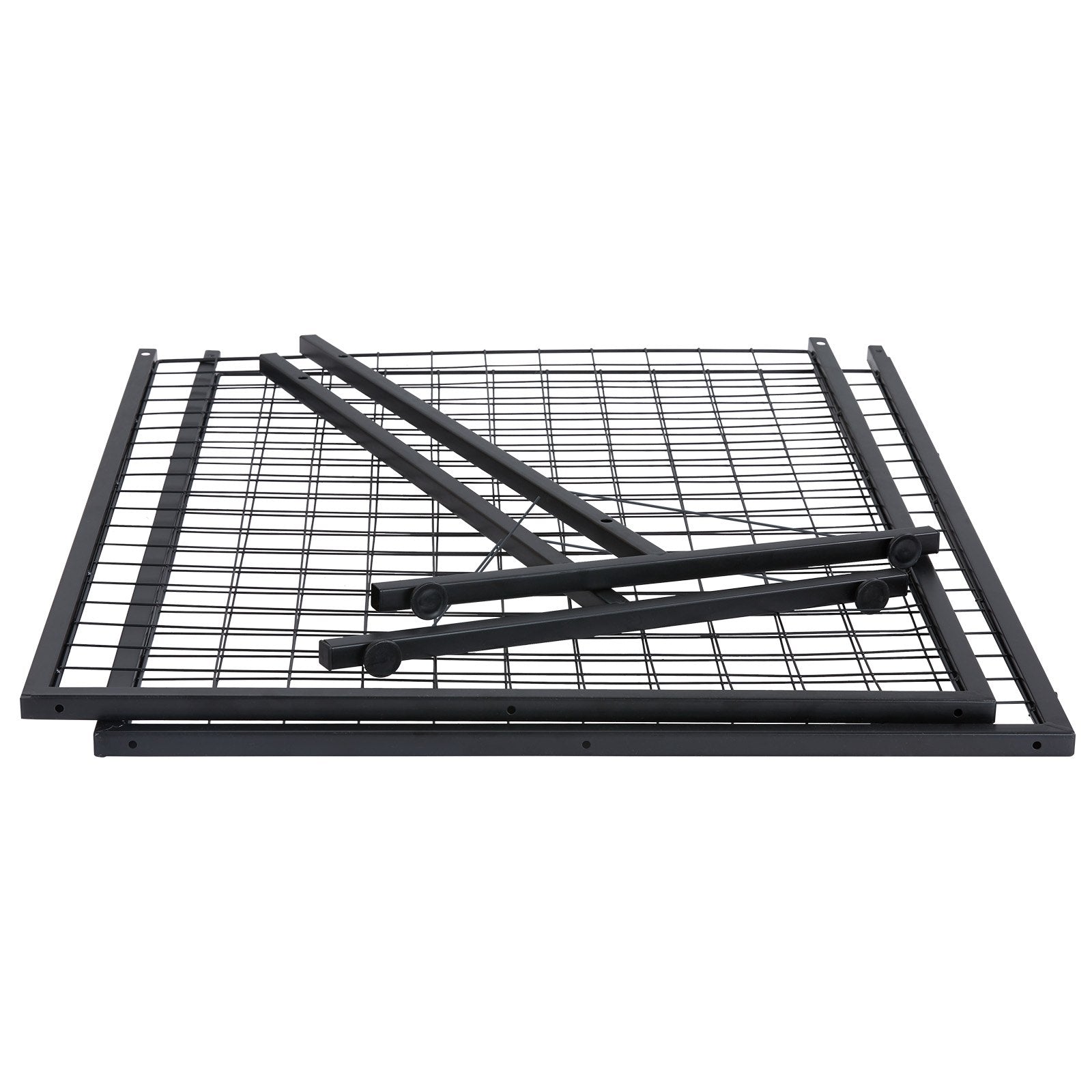 VEVOR 61 x 170.7 cm Grid Wall Panels Tower, 2 Packs Wire Gridwall Display Racks with T-Base Floorstanding, Double Side Gridwall Panels for Art Craft Shows, Retail Display with Extra Clips and Hooks