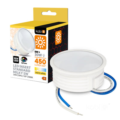 LED bulb INSERT 5W 3000K milky Kobi