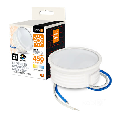 LED bulb INSERT 5W 4000K milky Kobi