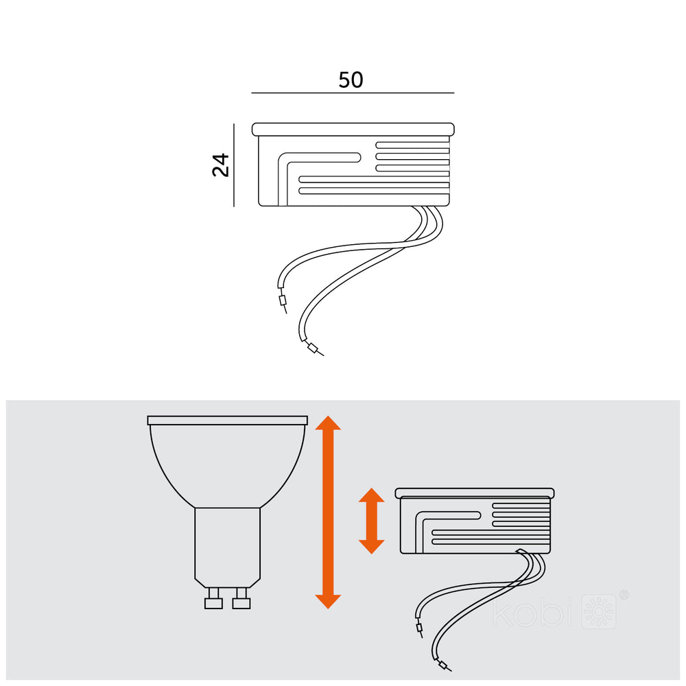 LED bulb INSERT 5W 4000K milky Kobi