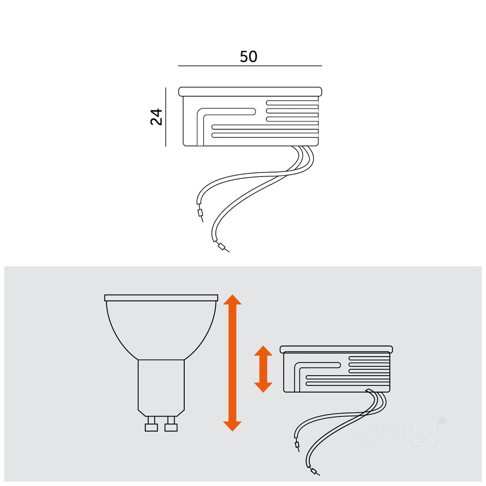 LED bulb INSERT 6,5W 6000K milky Kobi