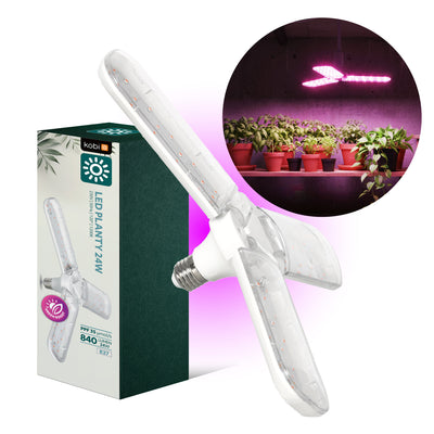 LED grow bulb LED PLANTY E27 24W Kobi Design