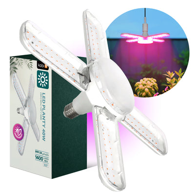 LED grow bulb LED PLANTY E27 40W Kobi Design