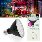 LED grow bulb LED PLANTY B E27 9W E27 1200K Black Kobi Desing
