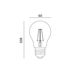 LED grow bulb LED PLANTY FGS 8W E27 1200K Kobi Design