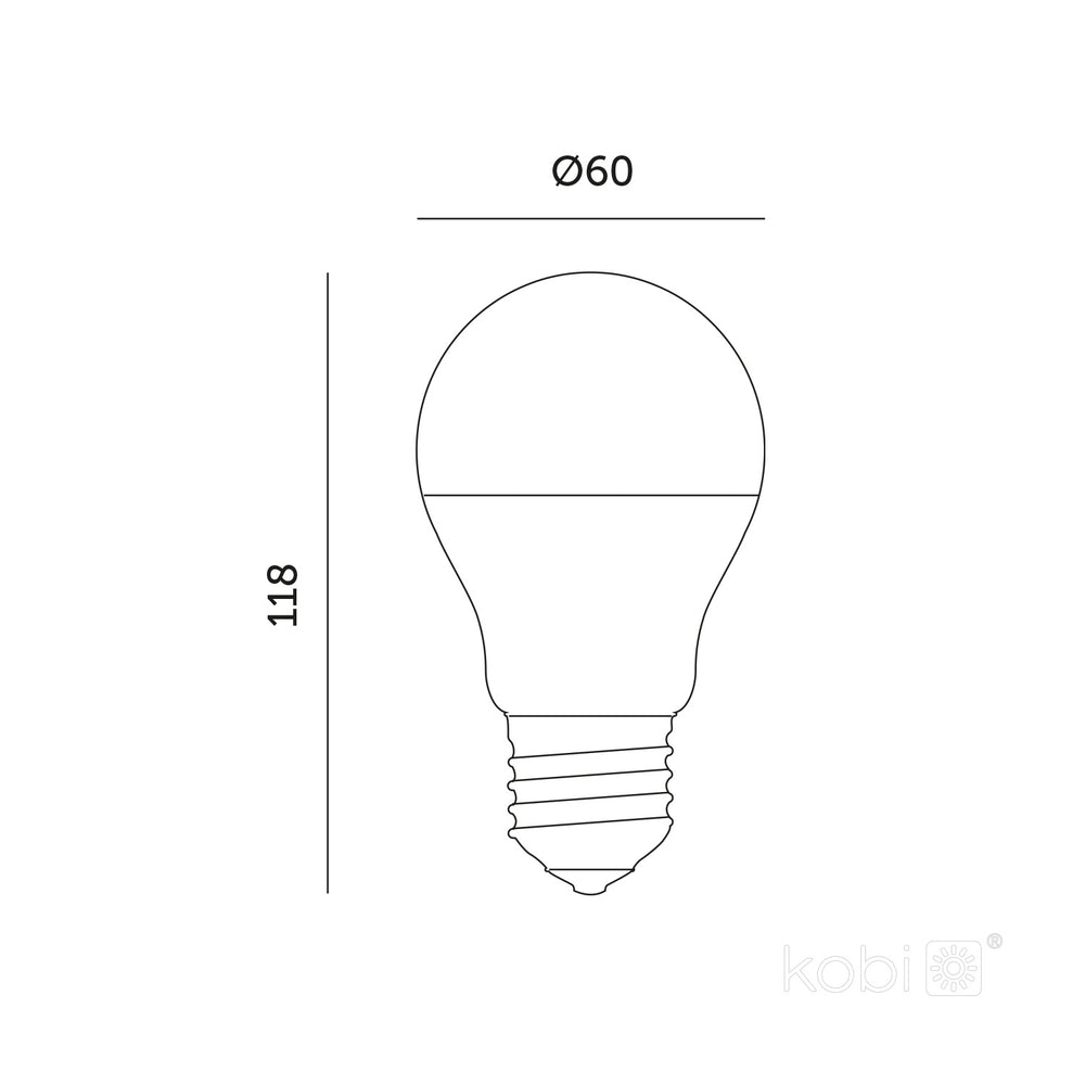 LED grow bulb LED PLANTY GS E27 11W E27 1200K Kobi Design