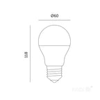 LED grow bulb LED PLANTY GS E27 11W E27 1200K Kobi Design