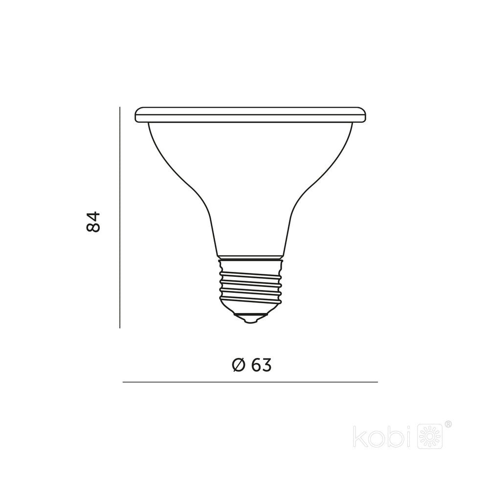 LED grow bulb LED PLANTY B E27 7W E27 1200K White Kobi Design