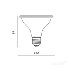 LED grow bulb LED PLANTY B E27 7W E27 1200K White Kobi Design