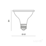 LED grow bulb LED PLANTY B E27 7W E27 1200K White Kobi Design