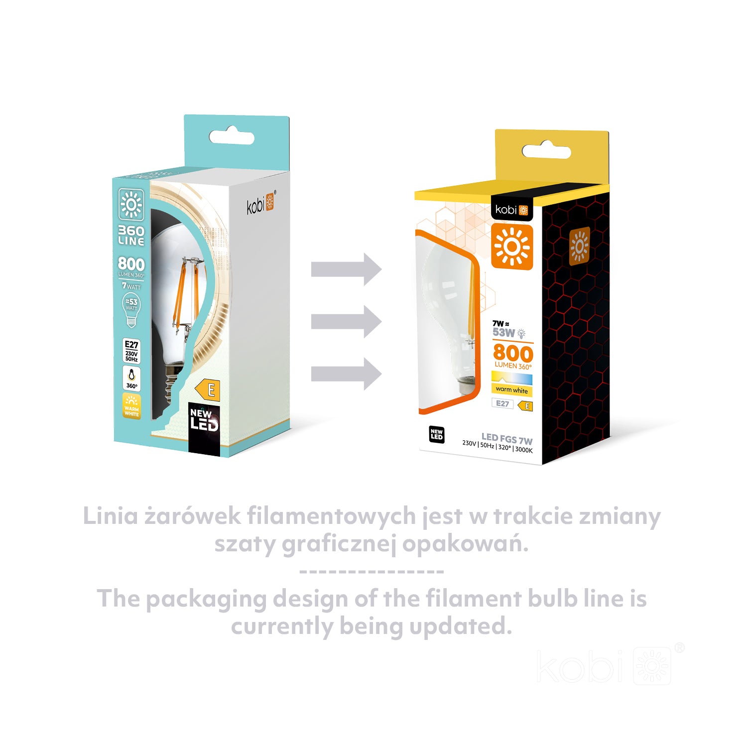 LED filament bulb FDE E14 4W 3000K Kobi
