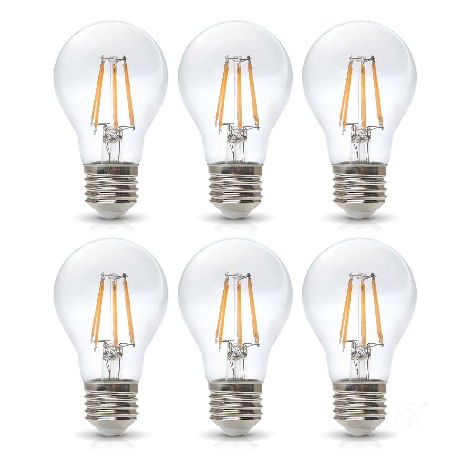 LED filament bulb FGS 7W E27 3000K 6-pack Kobi 360 Line