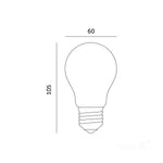 LED filament bulb FGS 7W E27 4000K milky Kobi