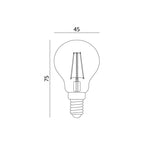 LED filament bulb FMB E14 4W 3000K Kobi