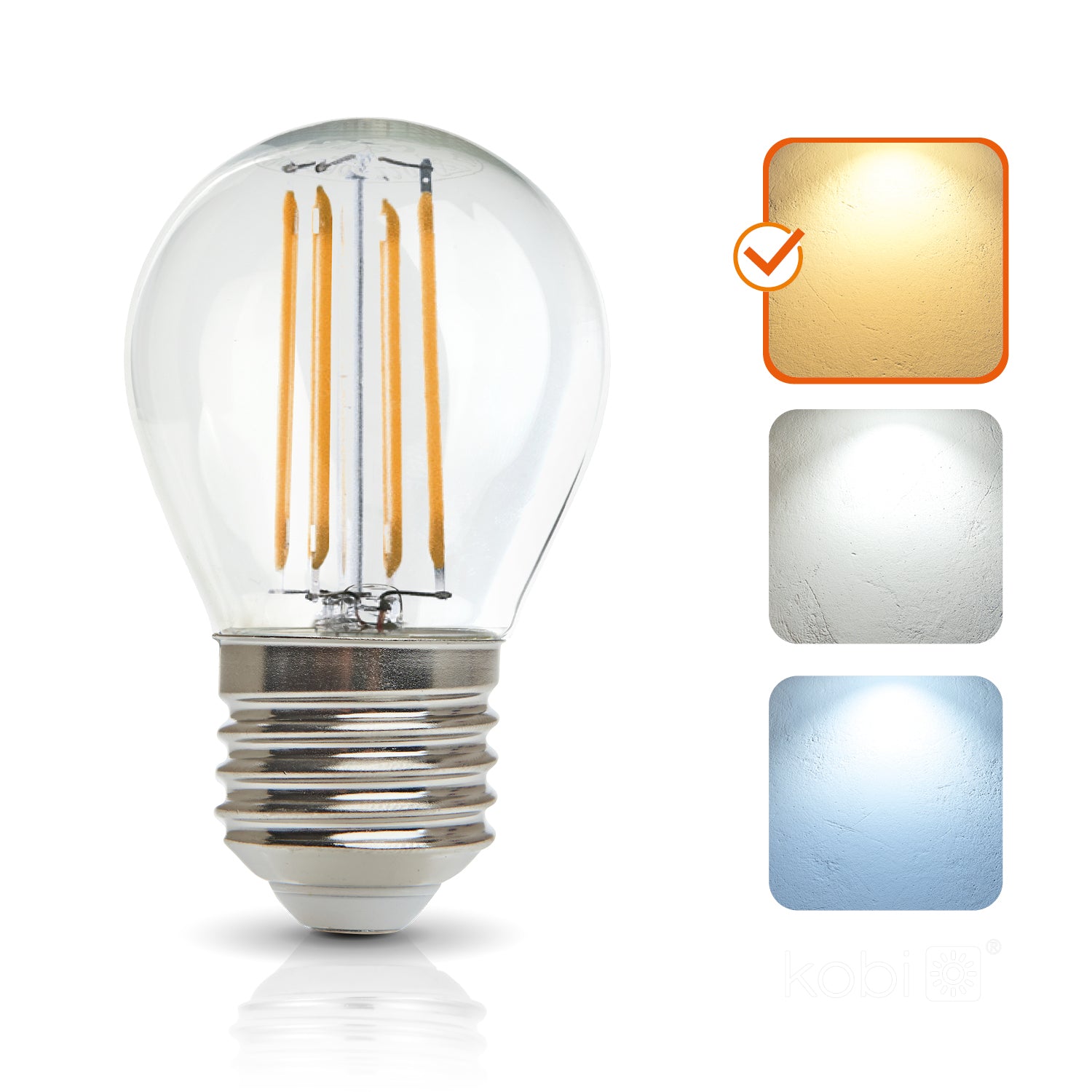 LED filament bulb FMB E27 4W 3000K Kobi