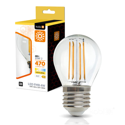 LED filament bulb FMB E27 4W 3000K Kobi