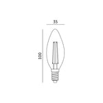 LED filament bulb FSW E14 4W 3000K Kobi 360 Line