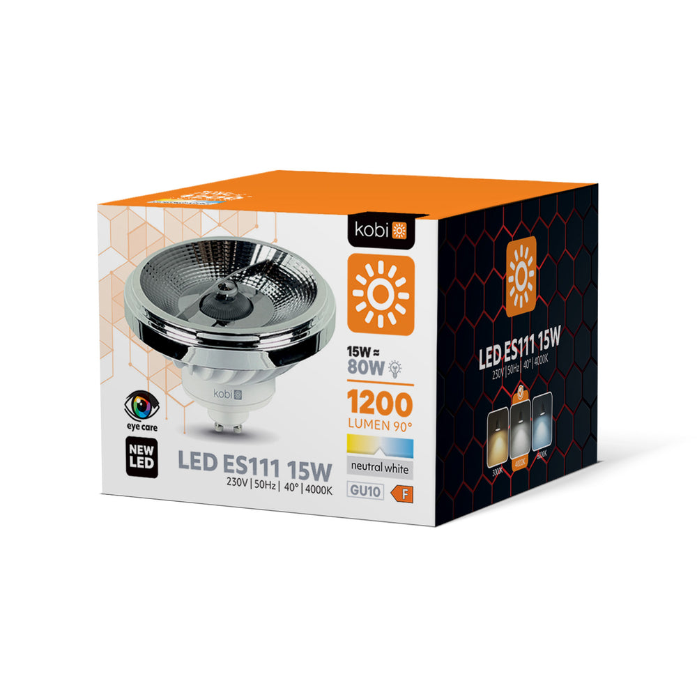 LED bulb ES111 GU10 15W 4000K Kobi