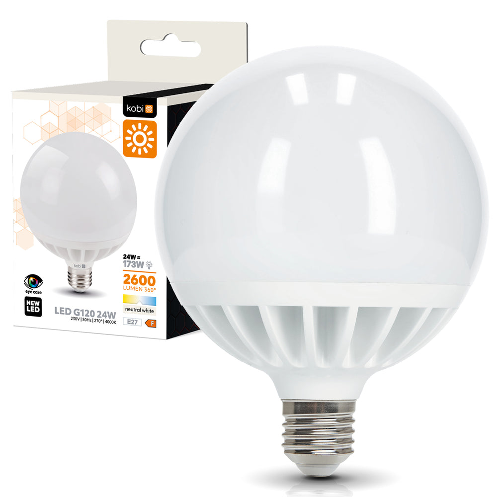 LED bulb G120 24W E27 4000K Kobi