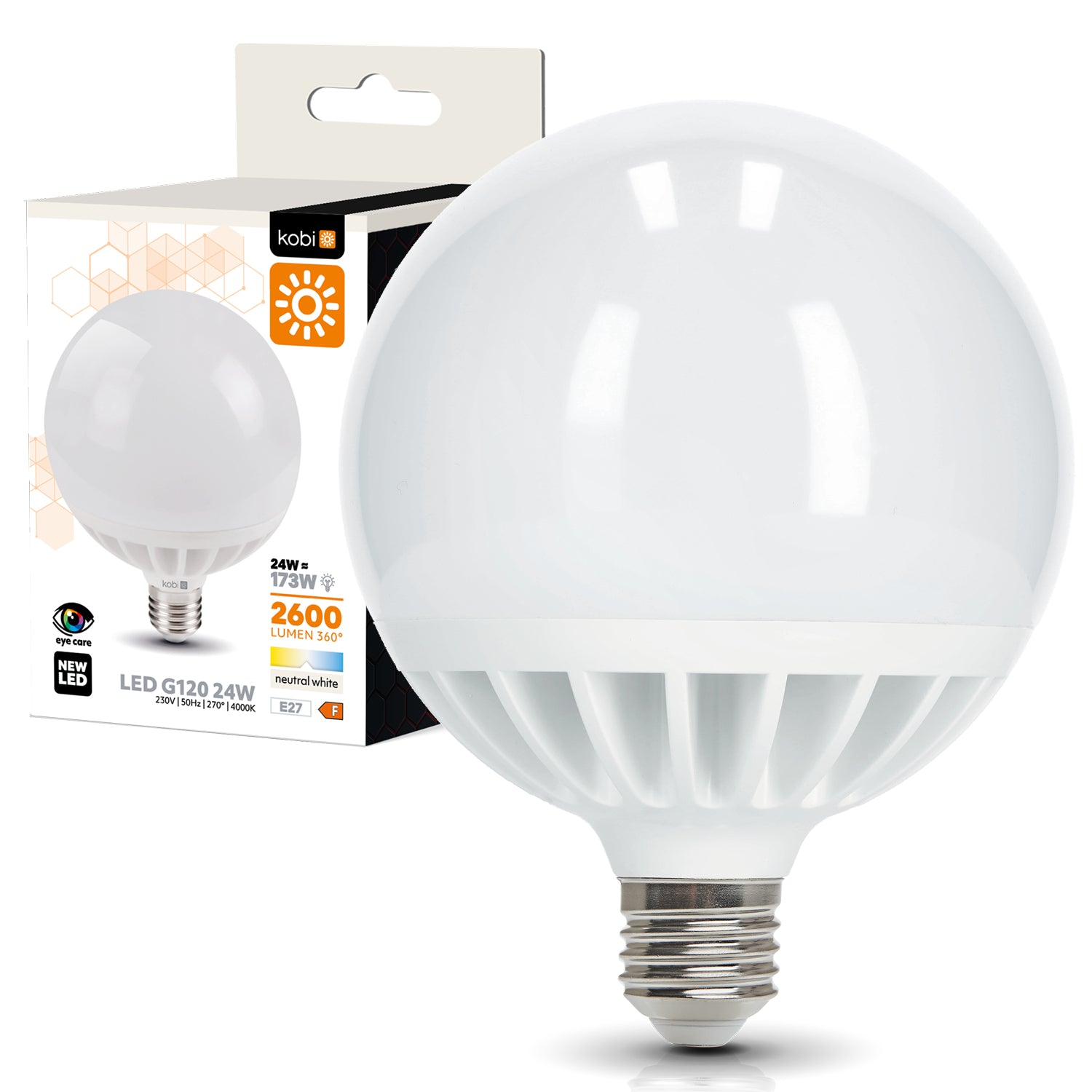 LED bulb G120 24W E27 4000K Kobi