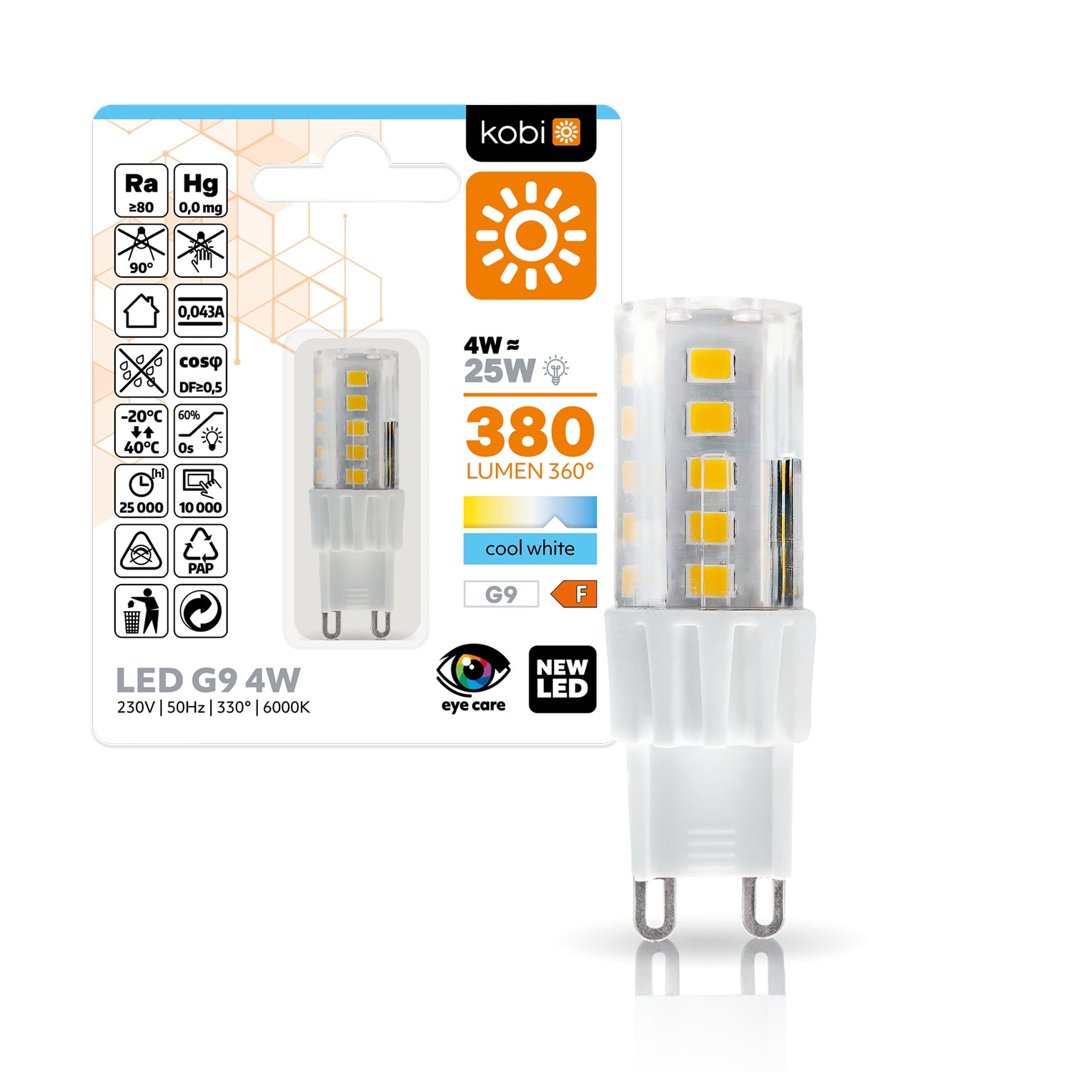 LED bulb G9 4W 6000K Kobi