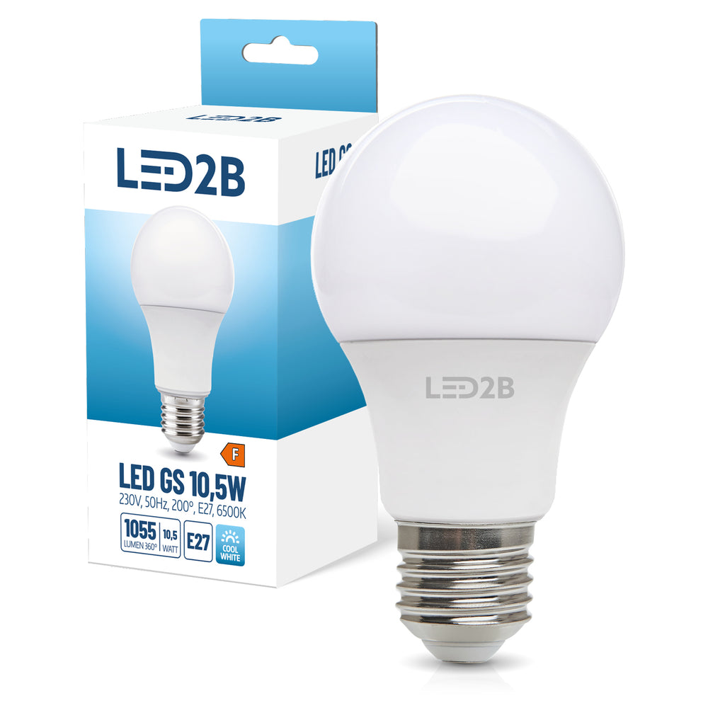 LED bulb GS 10,5W E27 6500K LED2B