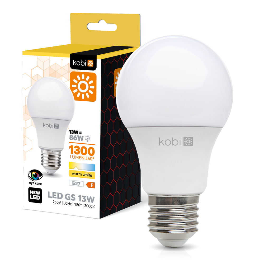 LED bulb GS 13W E27 3000K Kobi