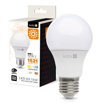 LED GS bulb 15W E27 4000K Kobi