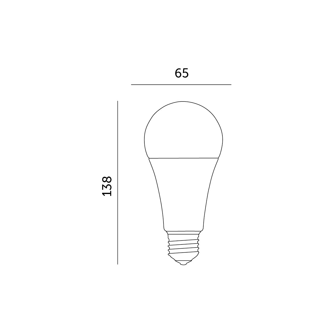LED bulb GS 18W E27 3000K Kobi