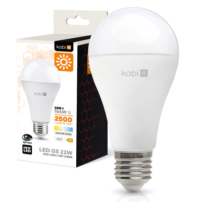 LED bulb GS 22W E27 4000K Kobi