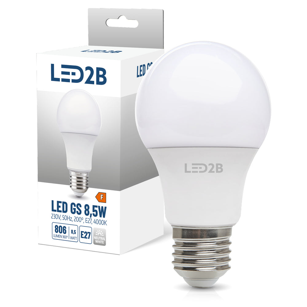 LED bulb GS 8,5W E27 4000K LED2B