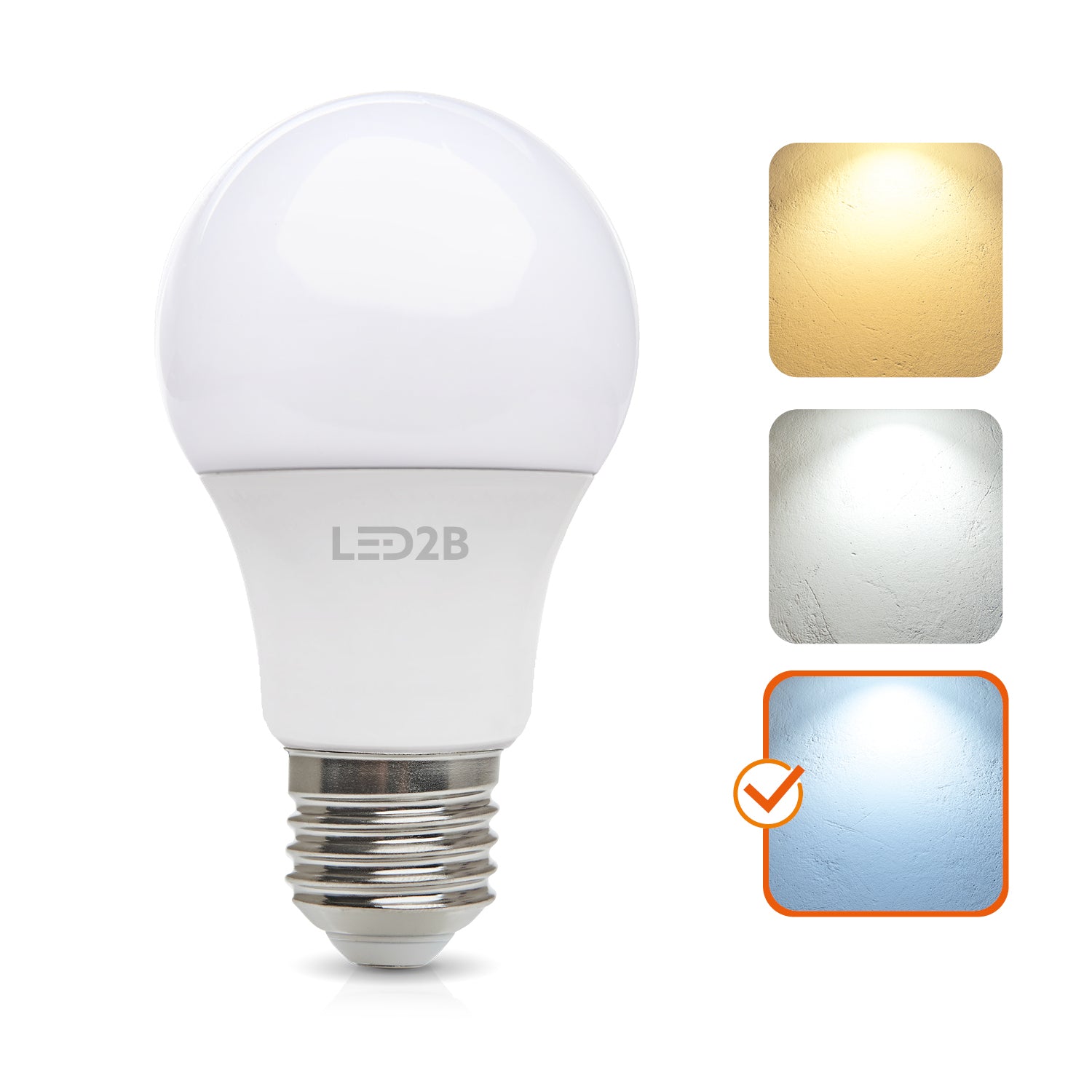LED bulb GS 8,5W E27 6500K LED2B