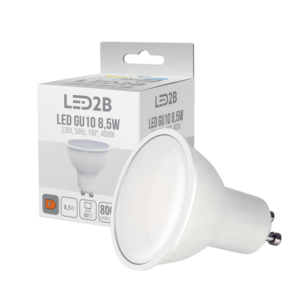 LED bulb GU10 8,5W 4000K LED2B