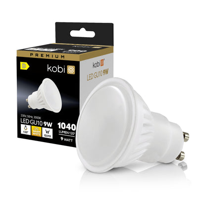 LED bulb GU10 9W 3000K Kobi Premium