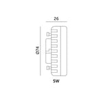 LED bulb GX53 5W 4000K Kobi
