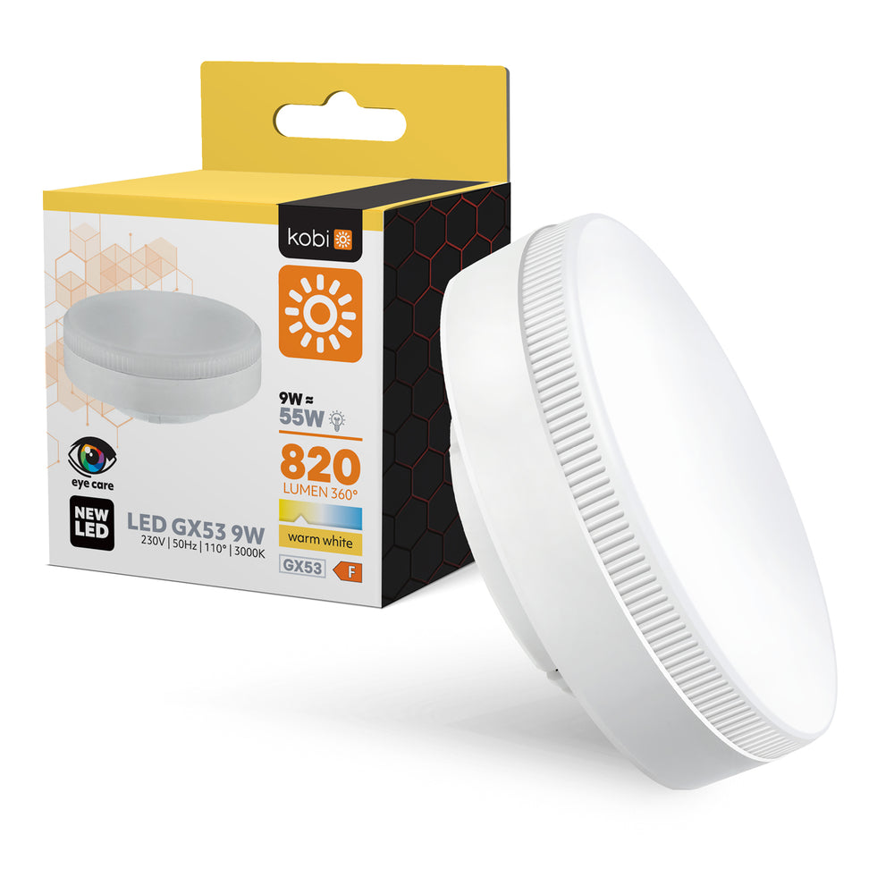 LED bulb GX53 9W 3000K Kobi