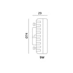 LED bulb GX53 9W 4000K Kobi