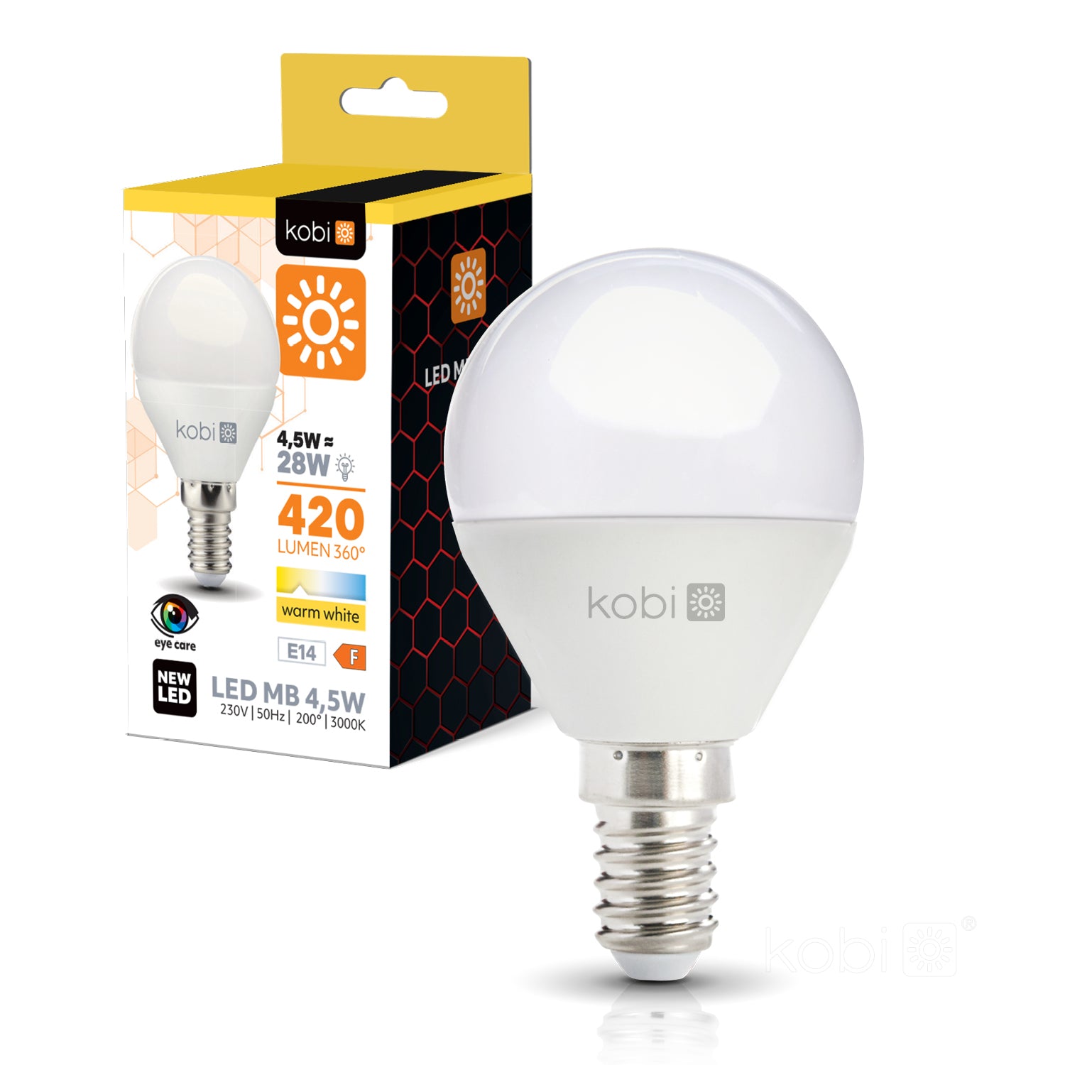 LED bulb MB 4,5W E14 3000K Kobi