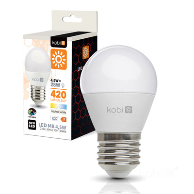 LED bulb MB 4,5W E27 4000K Kobi
