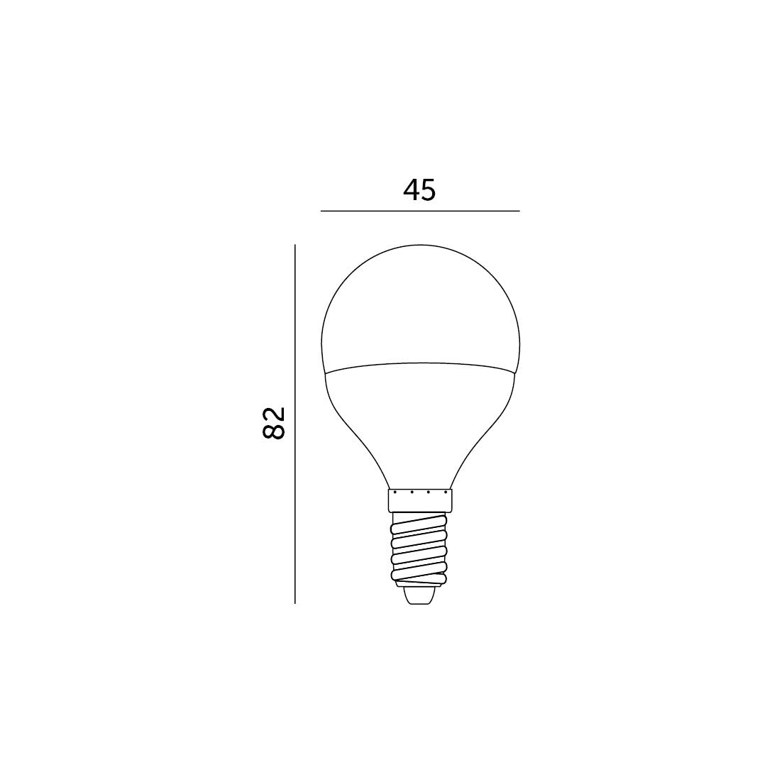 LED bulb MB 6W E14 3000K Kobi