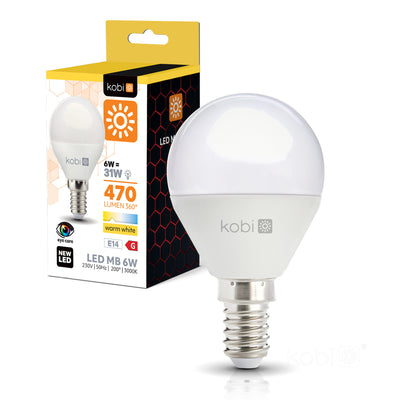LED bulb MB 6W E14 3000K Kobi