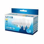 LED bulb MB 7W E14 3000K 6-pack LED2B